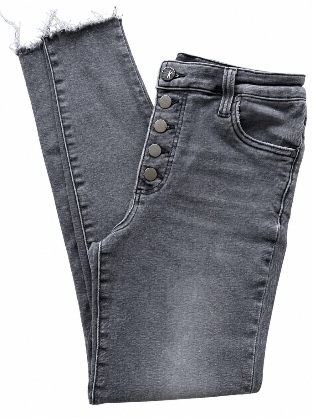 Kut from the Kloth Women's Skinny Jeans in Charcoal Gray
